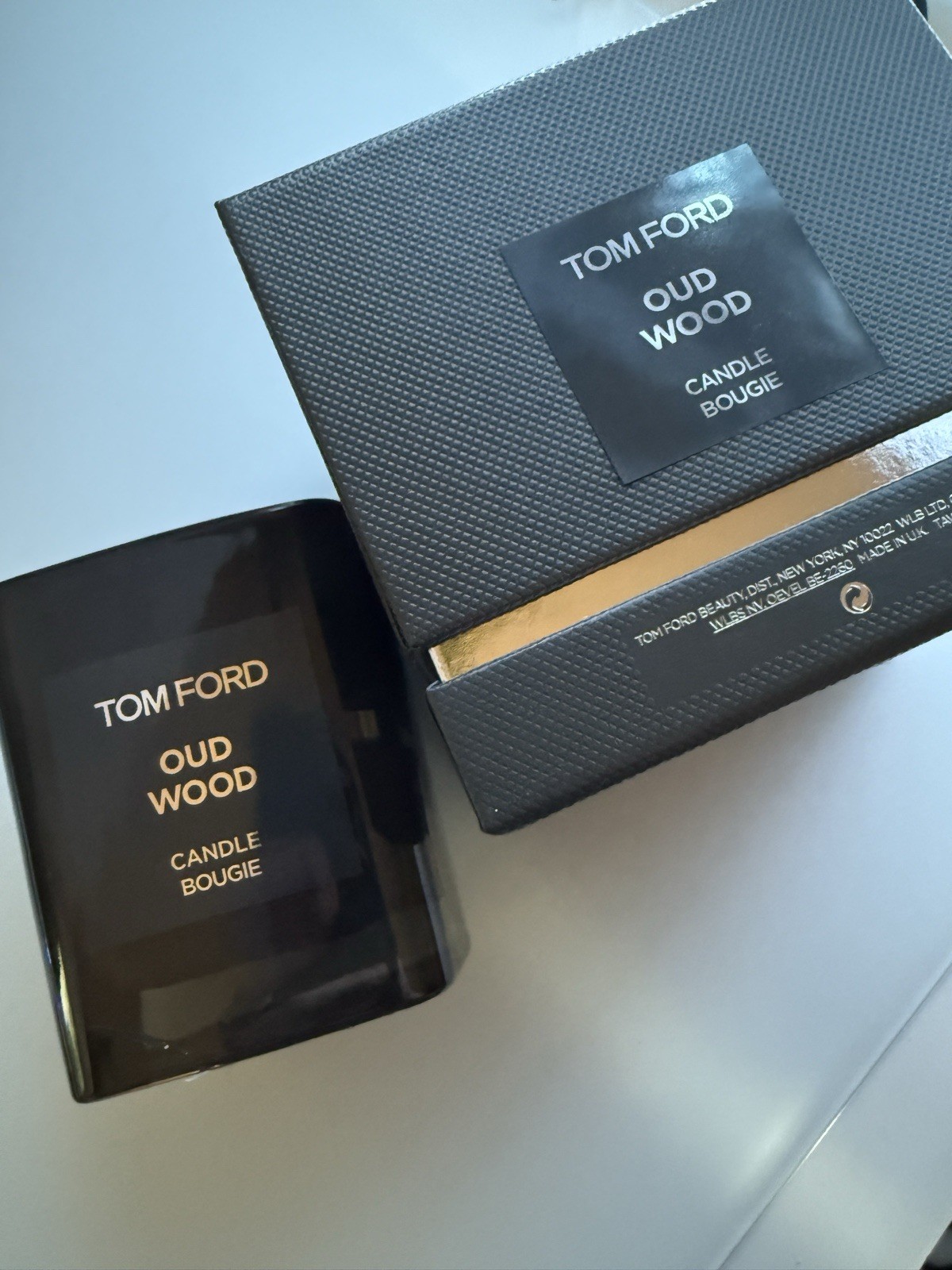 Tom Ford Oud Wood Candle Bougie 2.25IN/5.7CM NEW in Box $140 MSRP