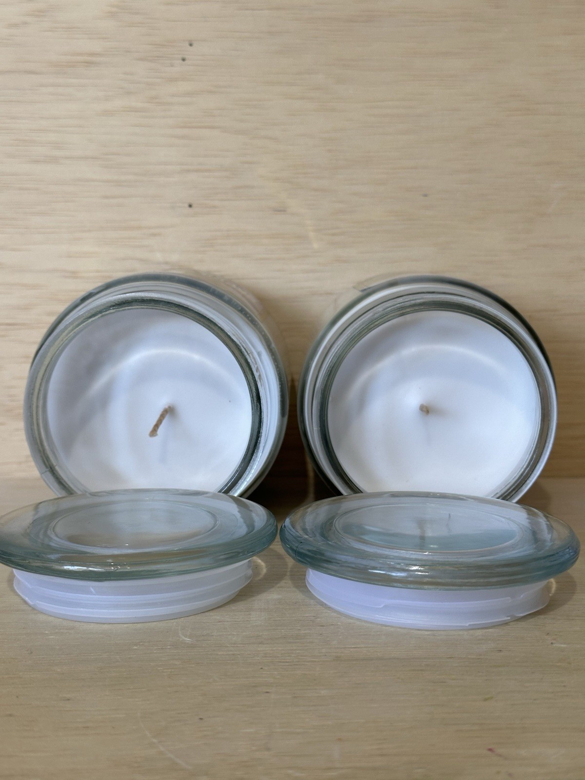 Lot 2-Modern Expression Berries & Cream 18oz Ea- Glass Jars