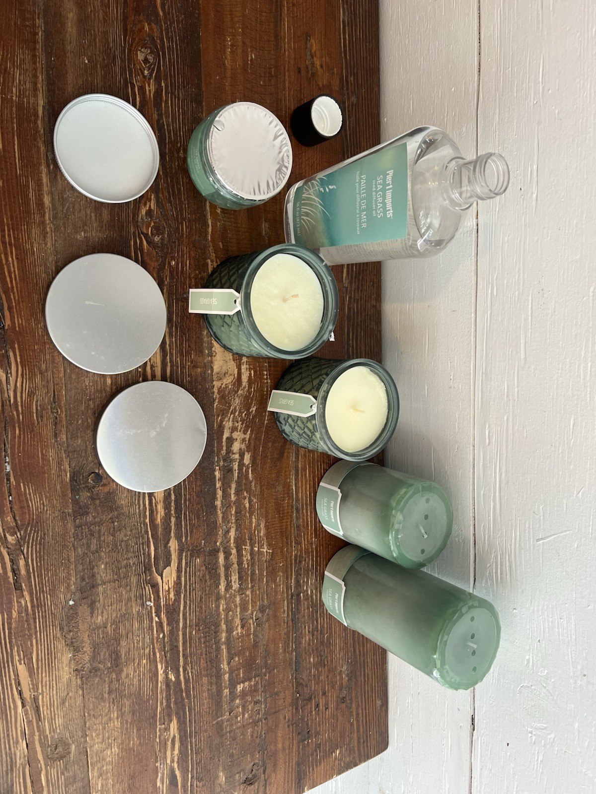 Pier One “sea Grass” Candle And Scent Collection. All Brand New With Tags.