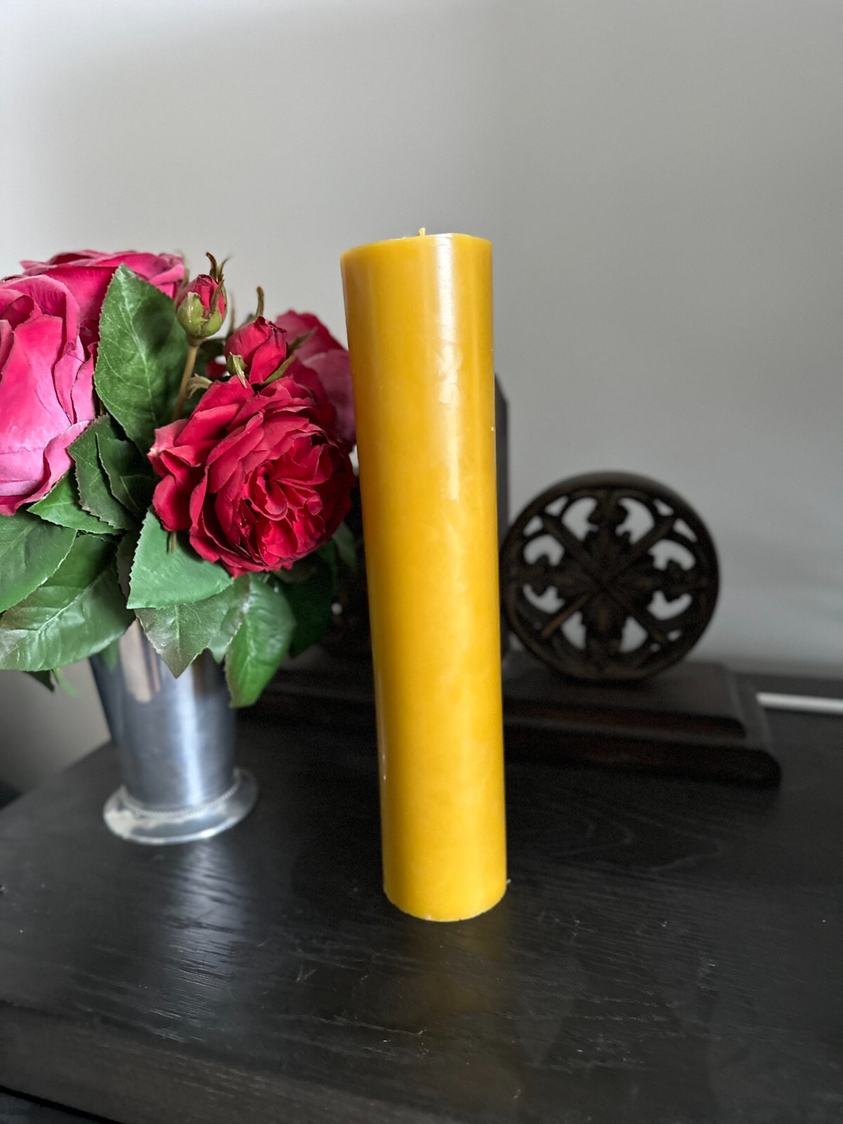 Handmade 100% Pure Beeswax Pillar Candles 100% Cotton Wick BIG SIZES
