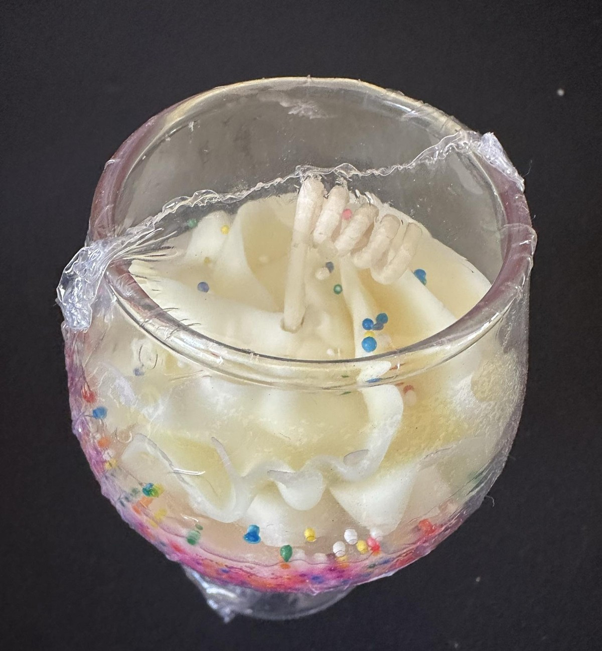 Mini Dessert Glass Jar Candles Set Of 6 Handmade Soy Paraffin Single Wick Sealed