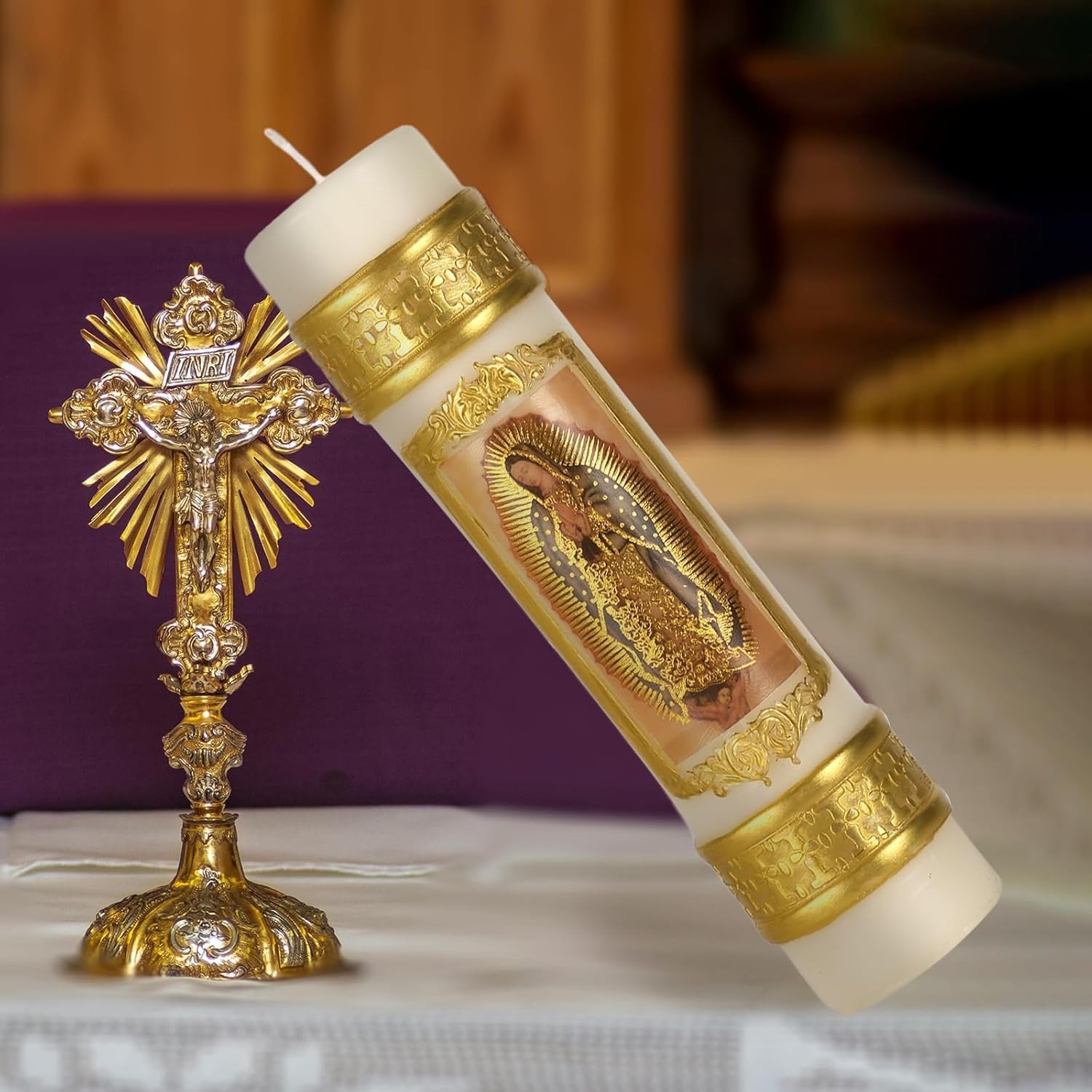 Religious Candles Catholic,Prayer Candles for Church Baptism First Communion …