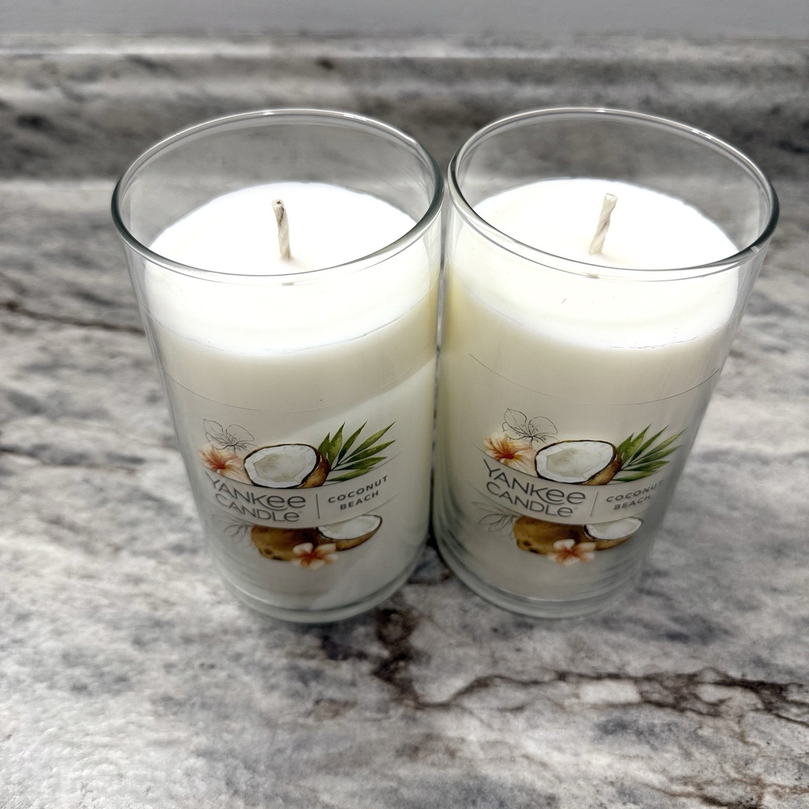 New Lot of 2 Yankee Candle Coconut Beach Signature 14.25oz 1-Wick Candles