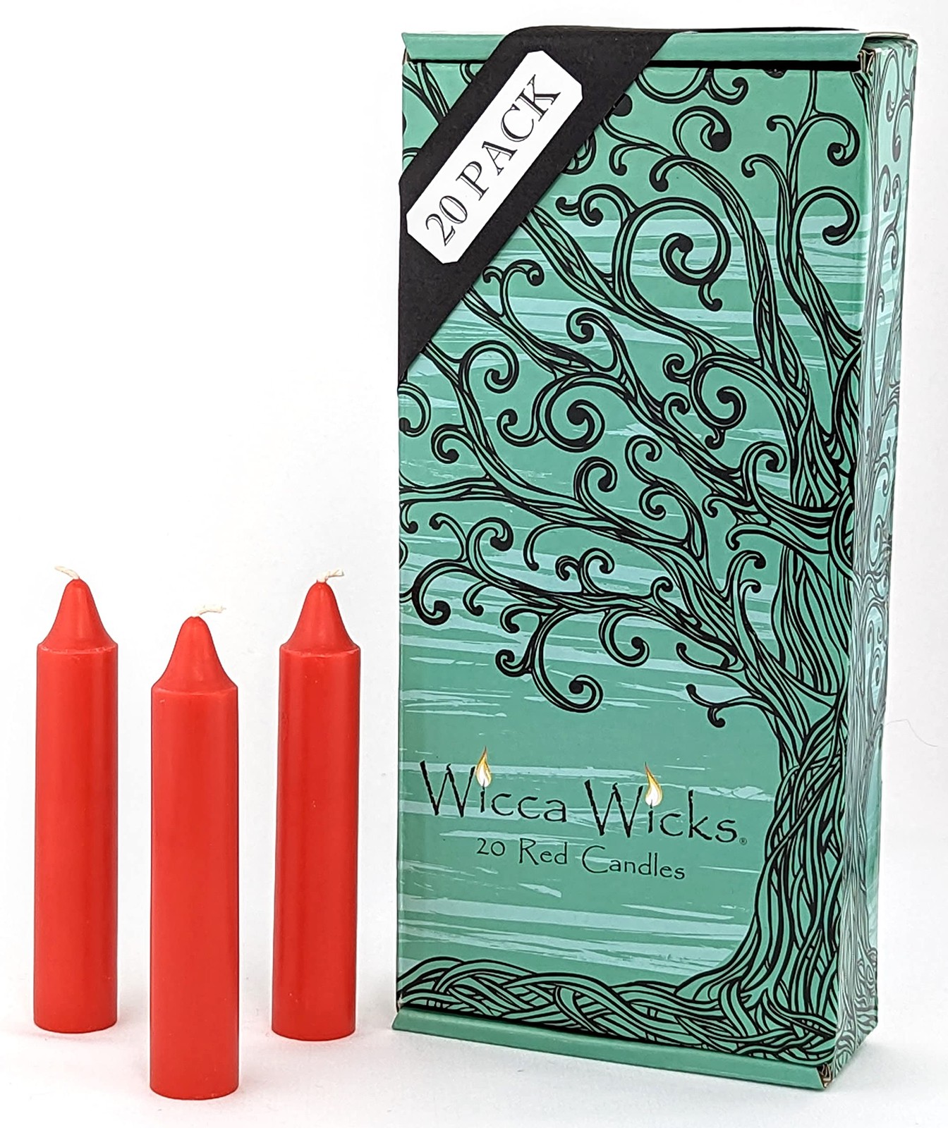 Red Candles 4 Inches Tall 3/4 Diameter Witchcraft Altar Spells Decor 20 PCS