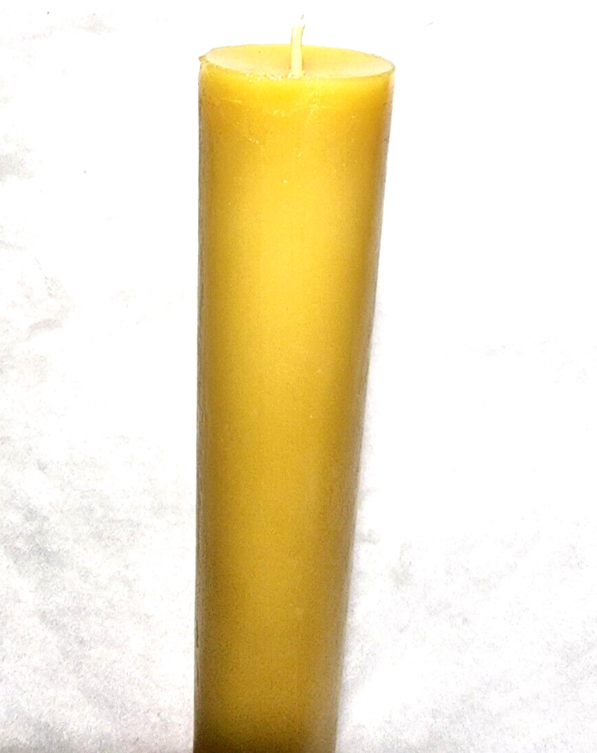 100% Beeswax Altar candle 1.25″ or 1.5″ diameter pillar church candle USA made