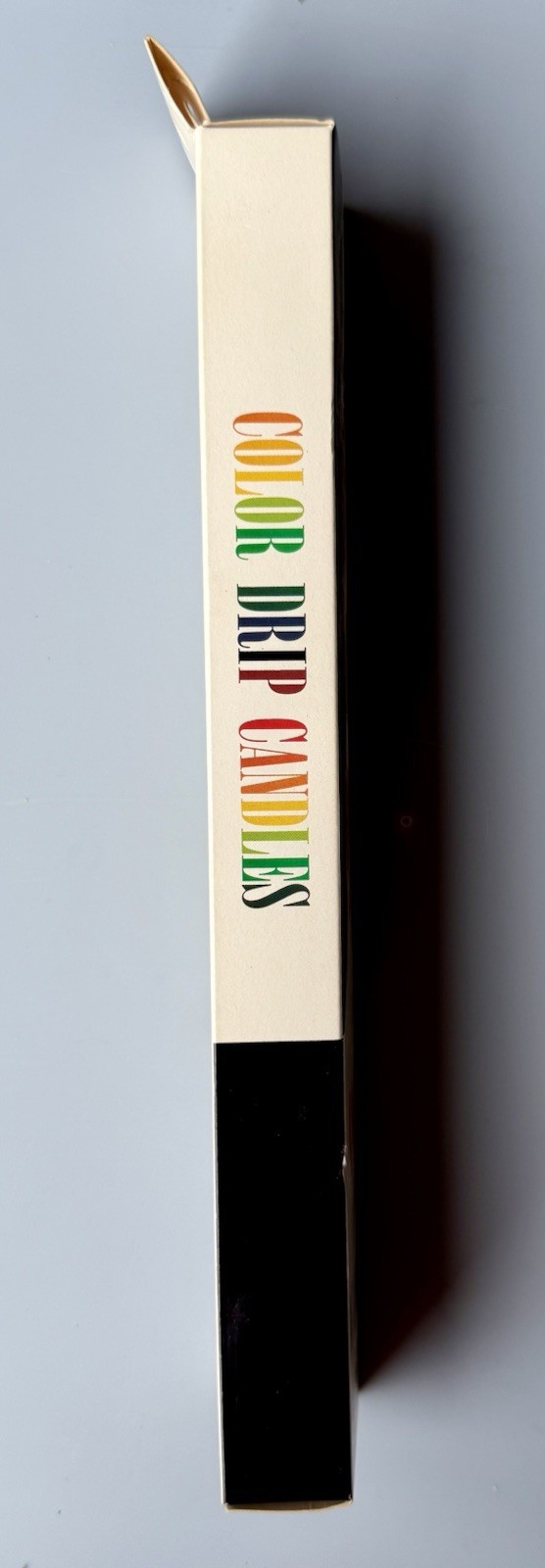 Vintage 1970s NOS General Wax Color Drip Candles Taper Rainbow Multi-Color
