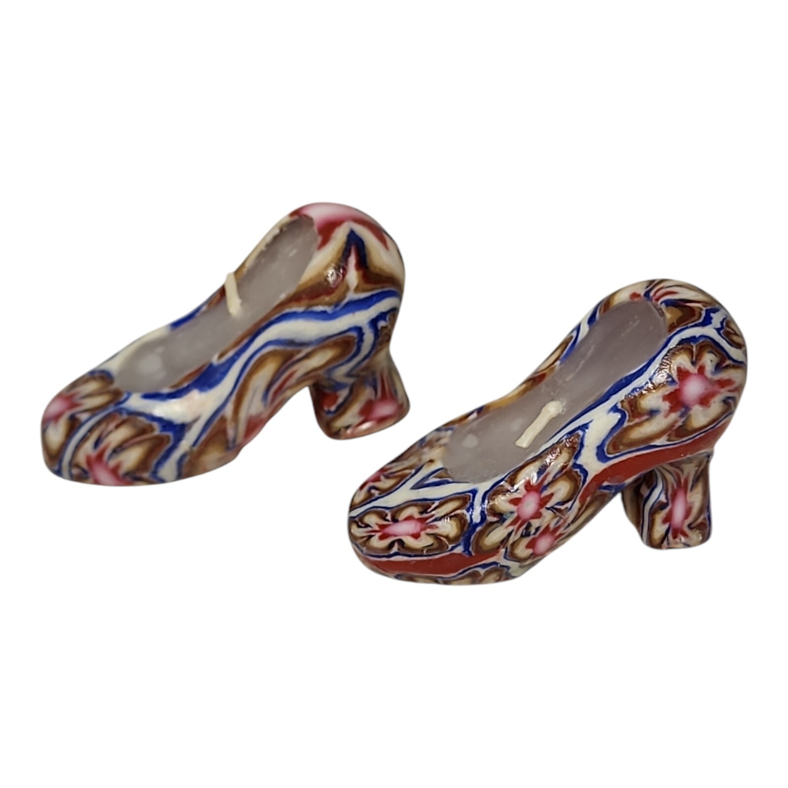 High Heel Shoes Wax Candles Multi Color Pair 3″ X 2″ Each New