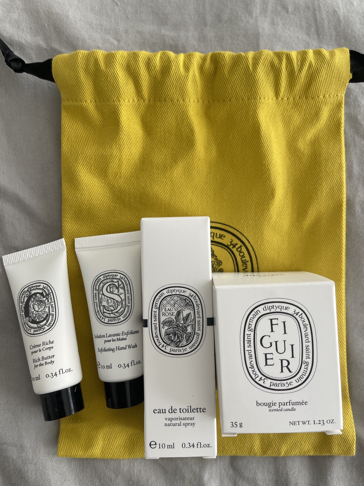 Diptyque FIGUIER Fig Mini Candle 1.23 oz + 10ml Do Son Edt + 2 Samples