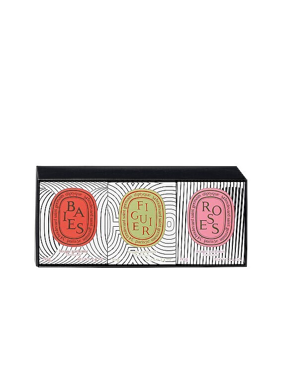 Diptyque Dancing Ovals Trio SOLD OUT! BNIB! Baies Figuier Roses 3 x 70g candles