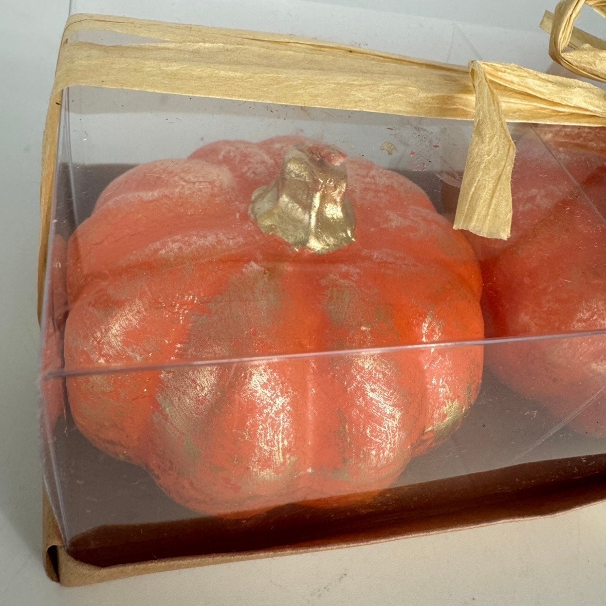 Gardeners Eden Pumpkin Candles Set of 3 Fall Autumn Thanksgiving Halloween