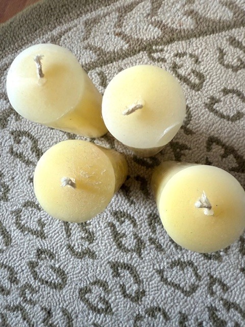 Pillar Wax Candles Set 4 Ivory 2×6 in. Candle Never Lit