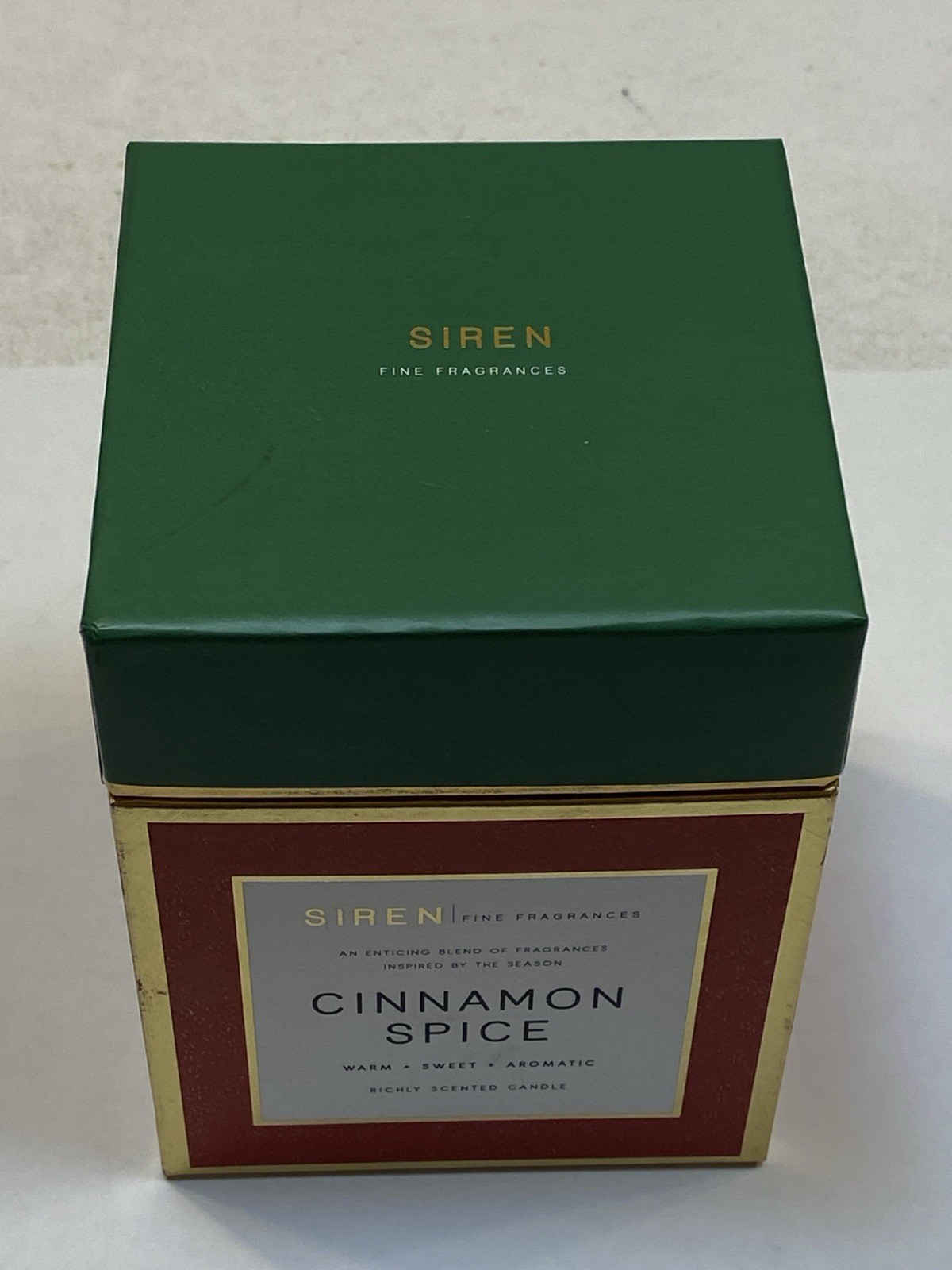 DW Home Candle Siren Cinnamon Spice Glass Jar Fine Fragrances Scented New in Box