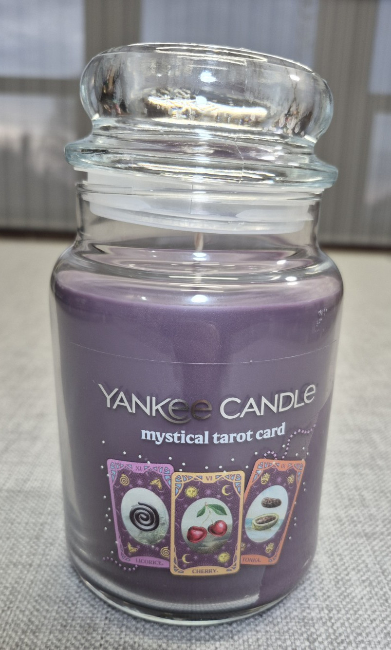Yankee Candle Mystical Tarot Card Purple 22oz Large NEW