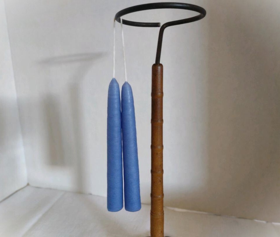 Hand-Dipped Taper Candle Pair ~ 6″ Chubby ~ 11 Colors ~ Scented & Unscented