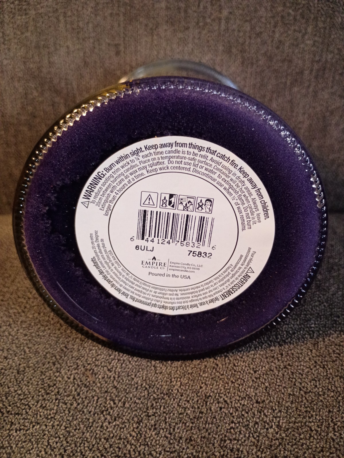 Tuscany Candle Haunted Forest Scented Purple 18 oz Multiple Wicks Jar Candle