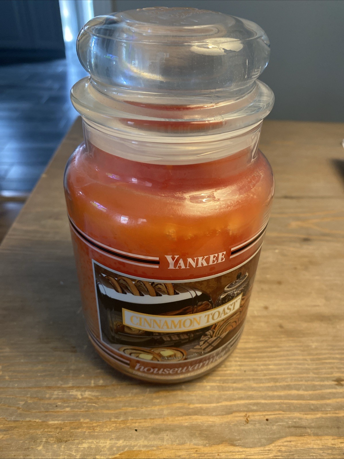 YANKEE CANDLE CINNAMON TOAST 22 OZ JAR Black Label Retired