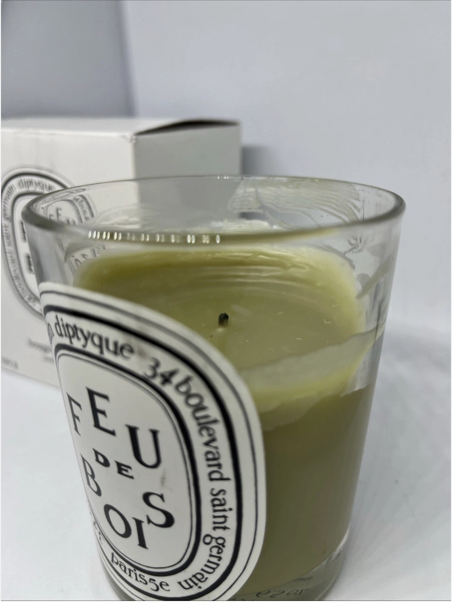 Diptyque Feu De Bois Scented Candle 6.5oz Used