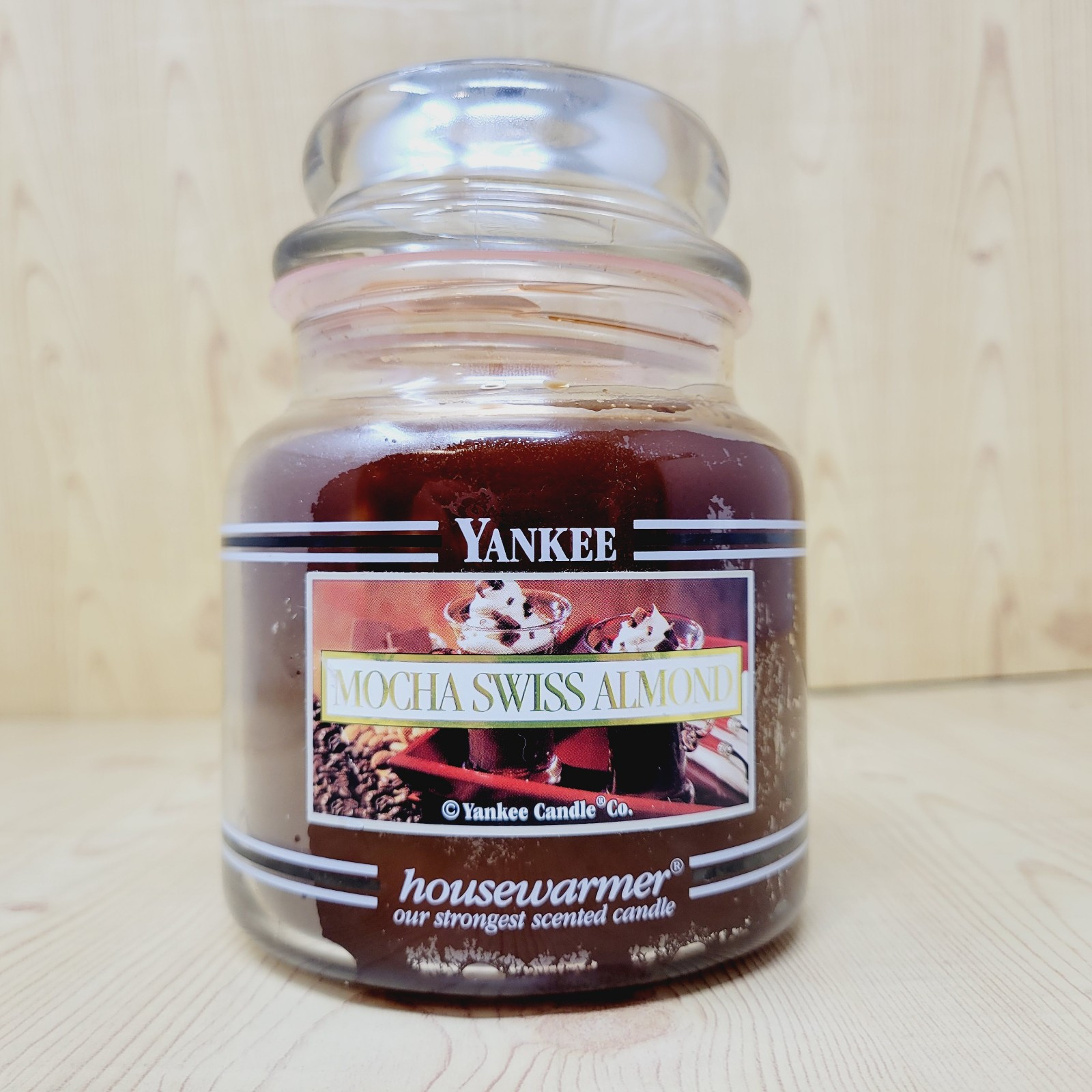 Yankee Candle Mocha Swiss Almond Jar Candle 14 5oz Black Band Discontinued