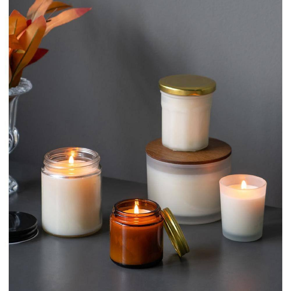 5.2 Oz. White Earl Grey Scented Soy Wax Candles – 28-Hours – (Set of 9)