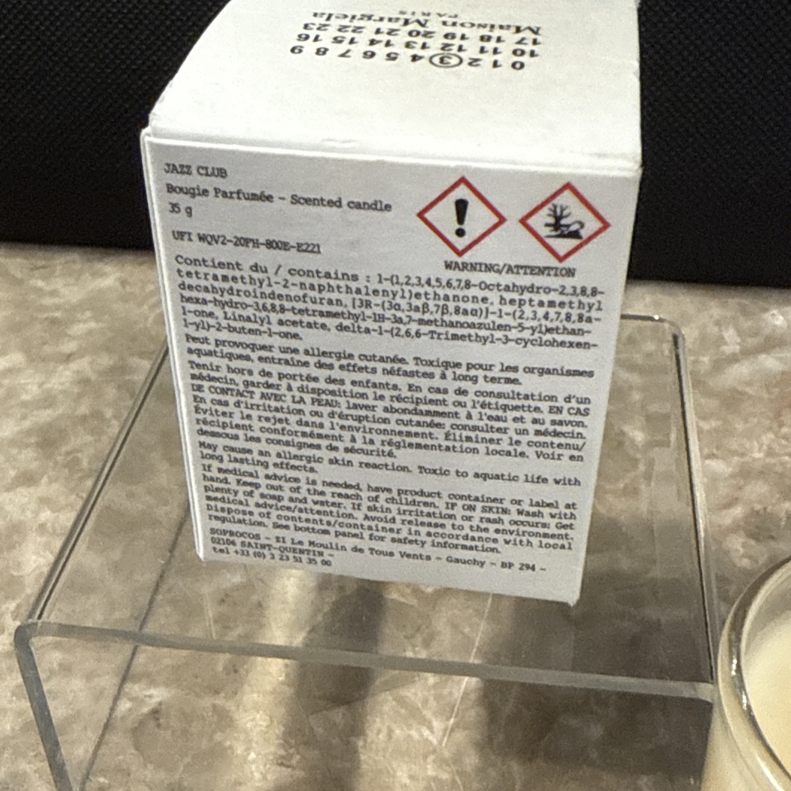 Maison Margiela REPLICA Jazz Club Scented Travel Size Candle 1.23 oz NEW IN BOX