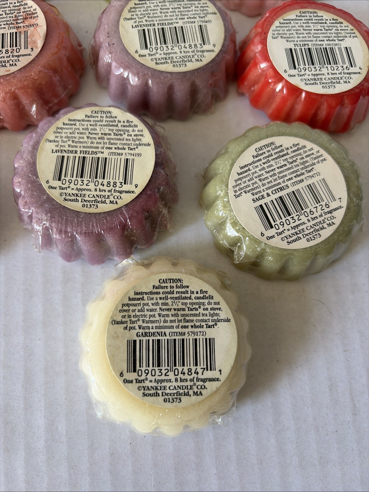 Yankee Candle Tarts Wax Melts Potpourri 11 Piece Lot Lavender Berry Tulips Sage