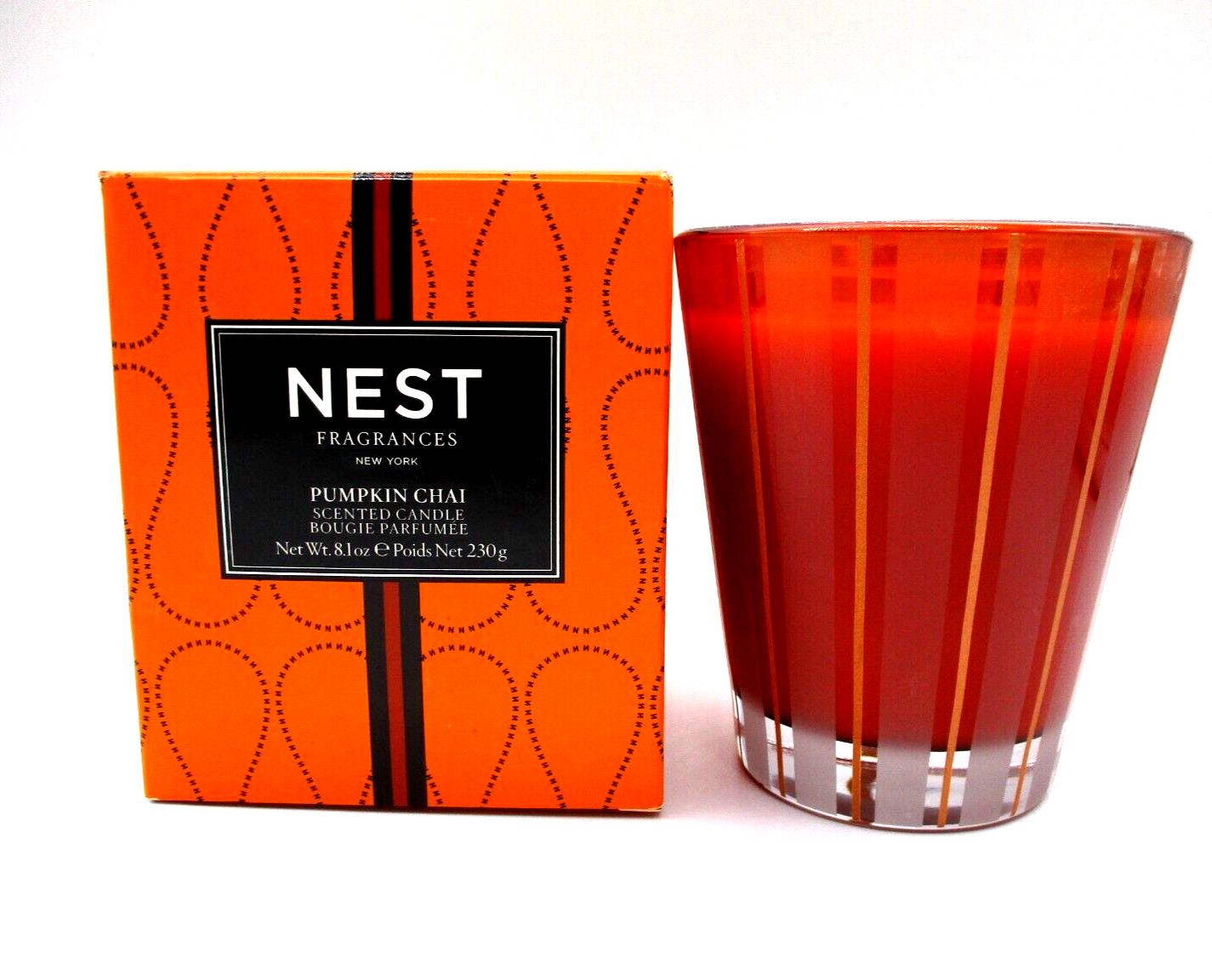 NEST Fragrances Pumpkin Chai Scented Classic Candle ~ 8.1 oz / 230 g / BNIB
