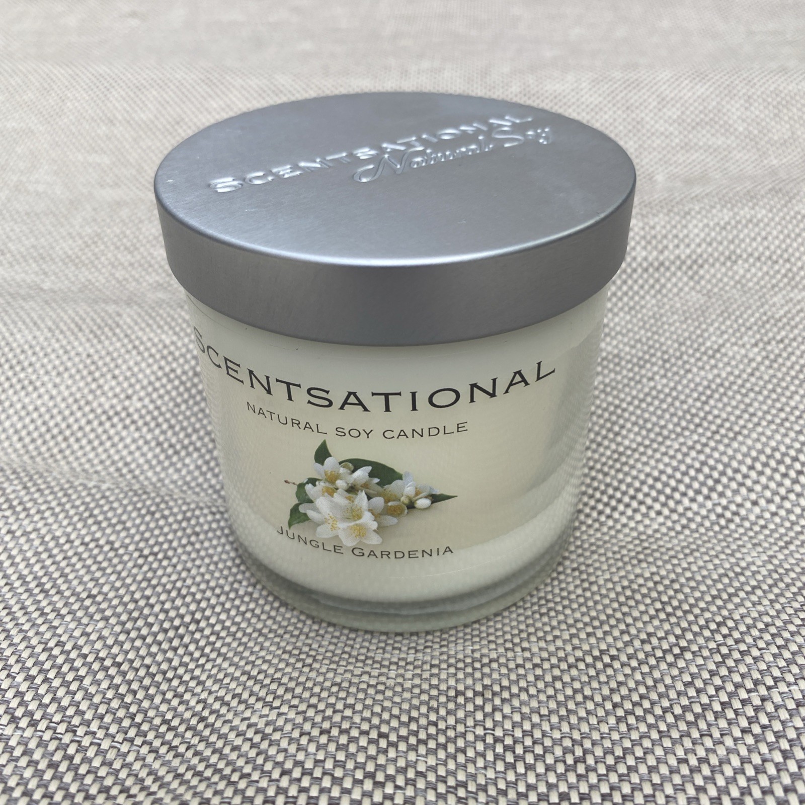 Scentsational Candle Natural Soy Jungle Gardenia 5 oz NEW