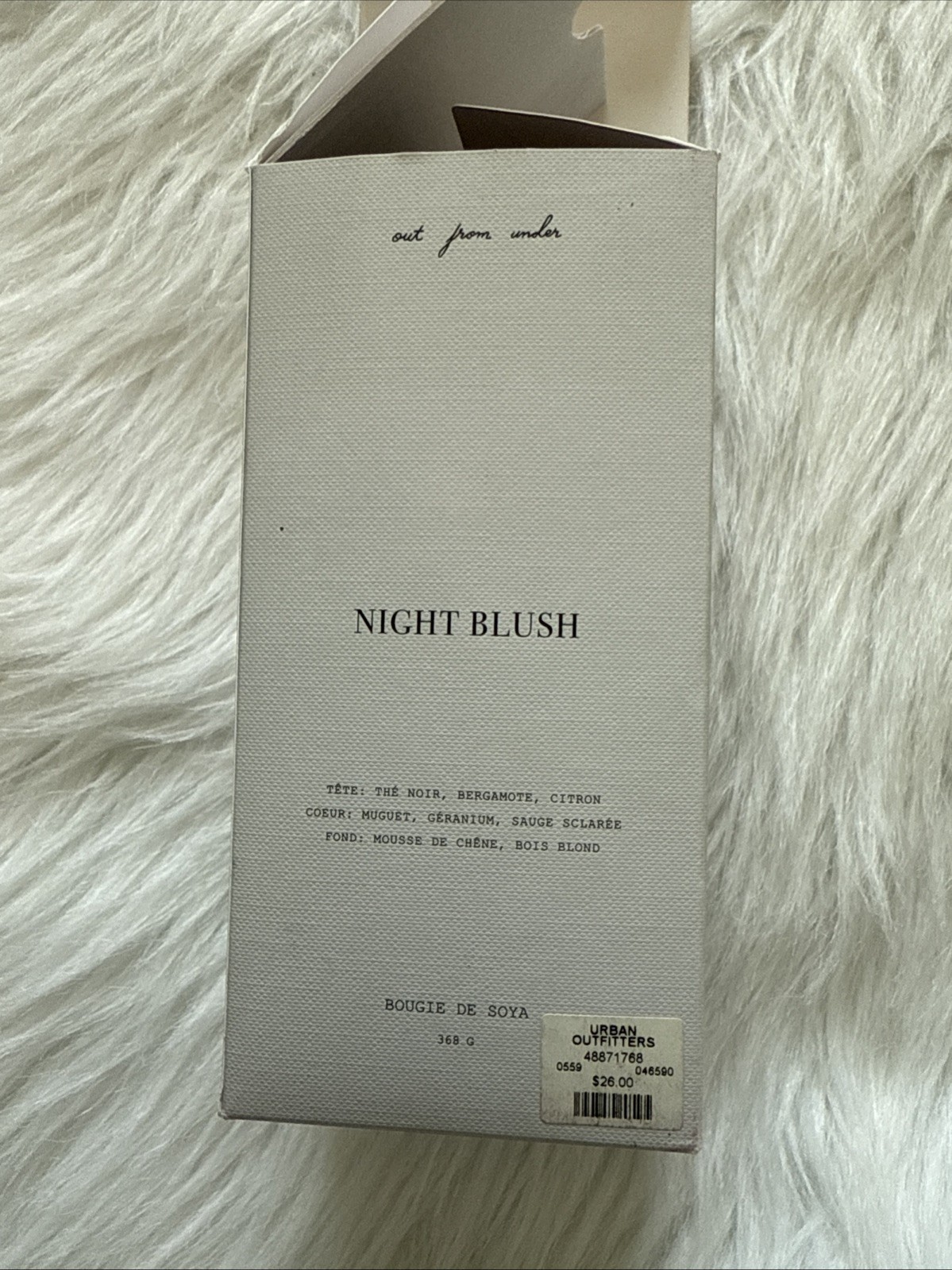 Urban Outfitters Out From Under Soy Candle Night Blush 13oz – AS IS