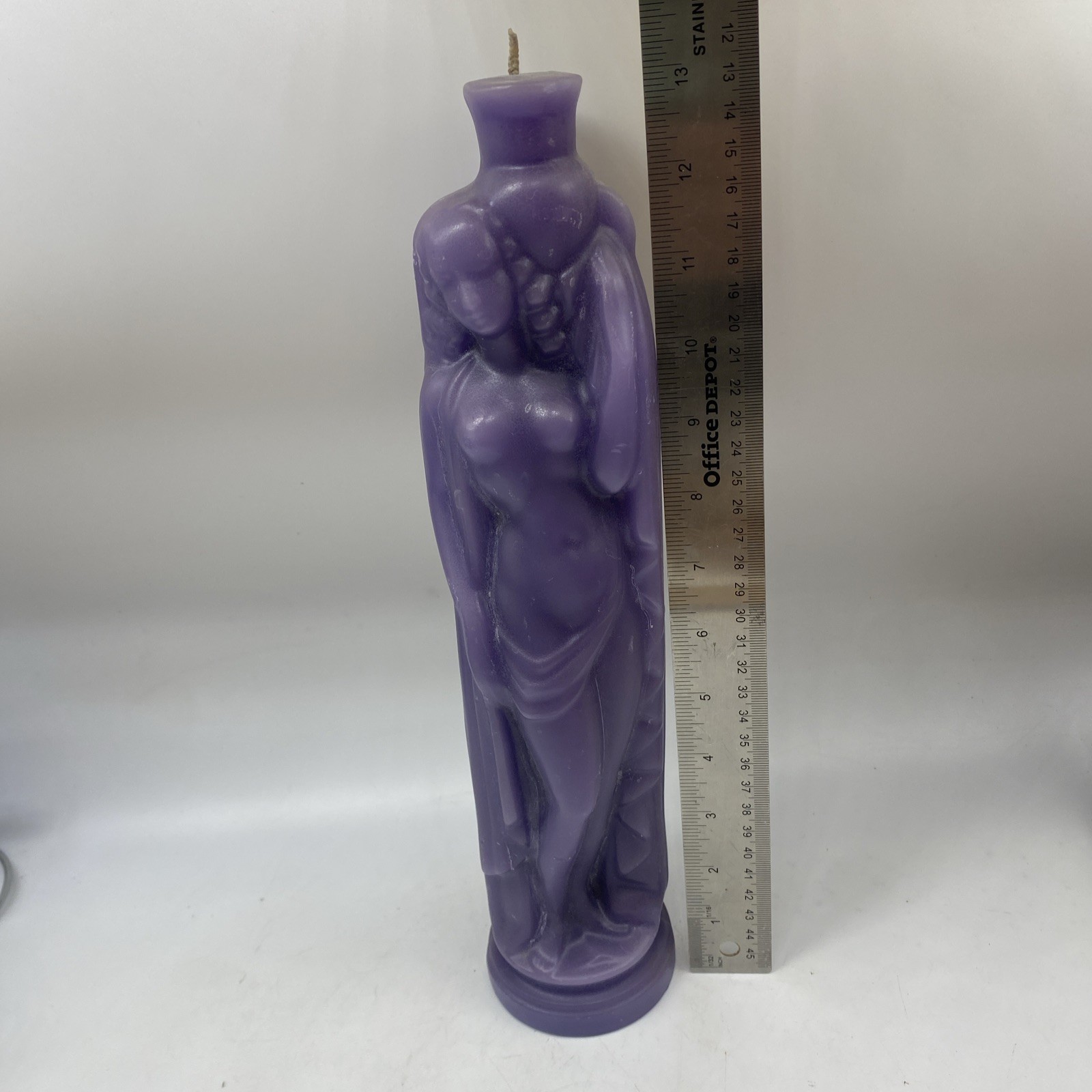Art Deco Style Nude Woman Candle Lavender