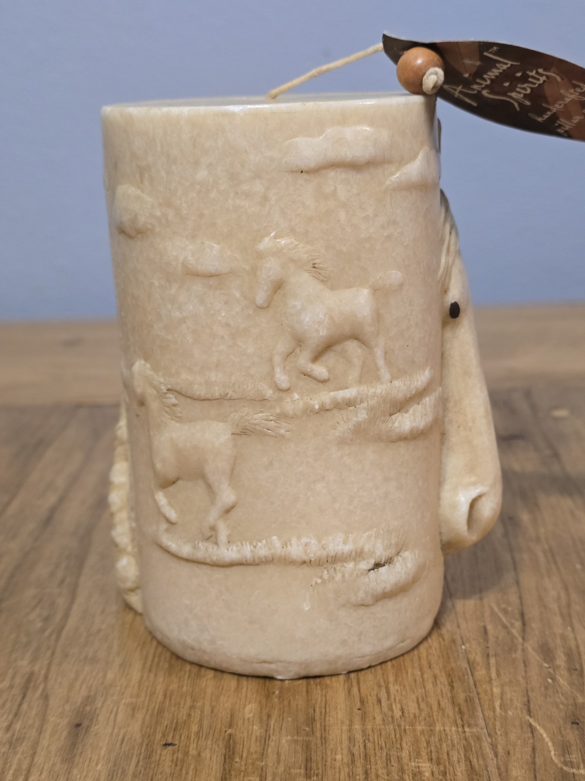 Animal Spirits 5.5″ Handcrafted Horse Pillar Candle Unscented