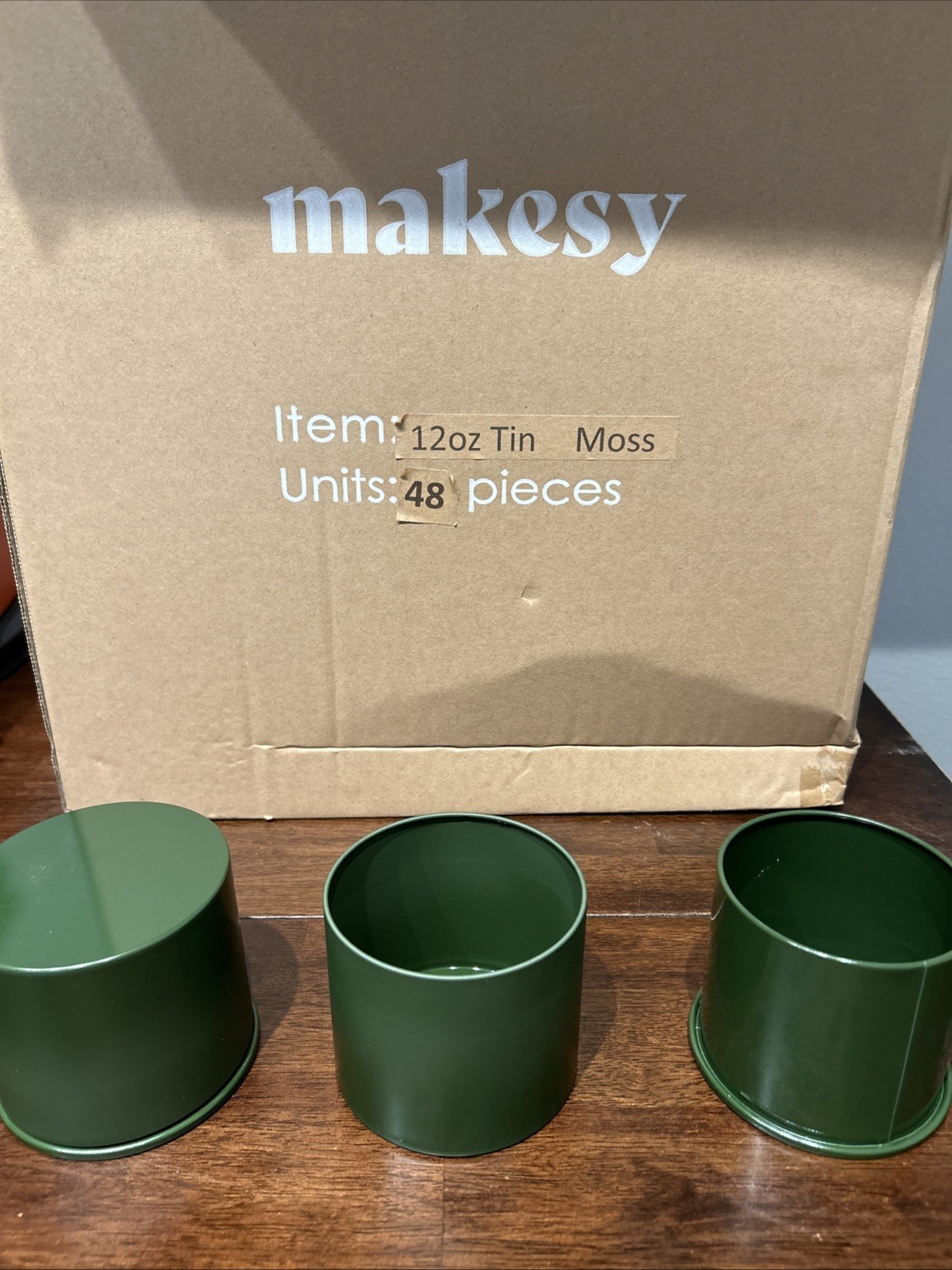 Makesy Candle Tin with Lid for Making Candles 12 oz Candle Jars