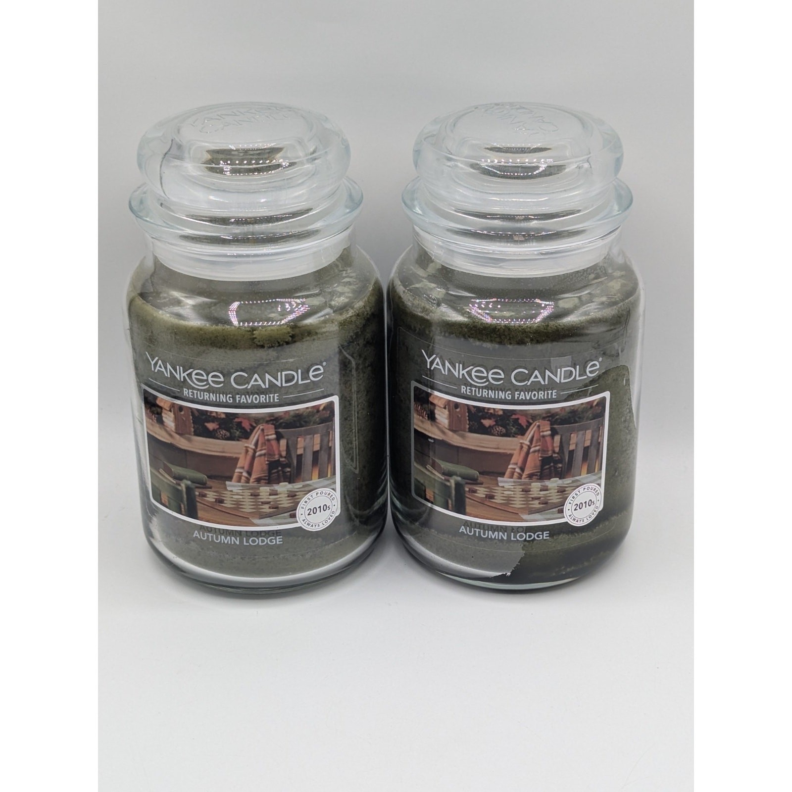 Lot Of 2 Yankee Candle Autumn Lodge 22oz Large Jar Candle 1739338 Brand New