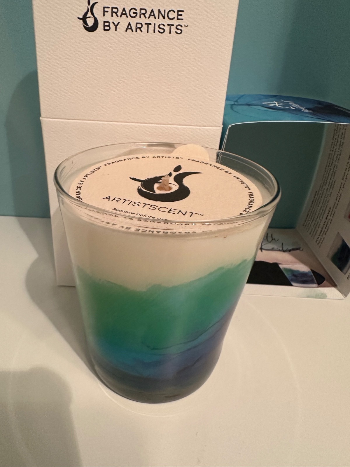 Artistscent Elizabeth Karlson Candle Polynesian Waves Artscent Bespoke Soy Art