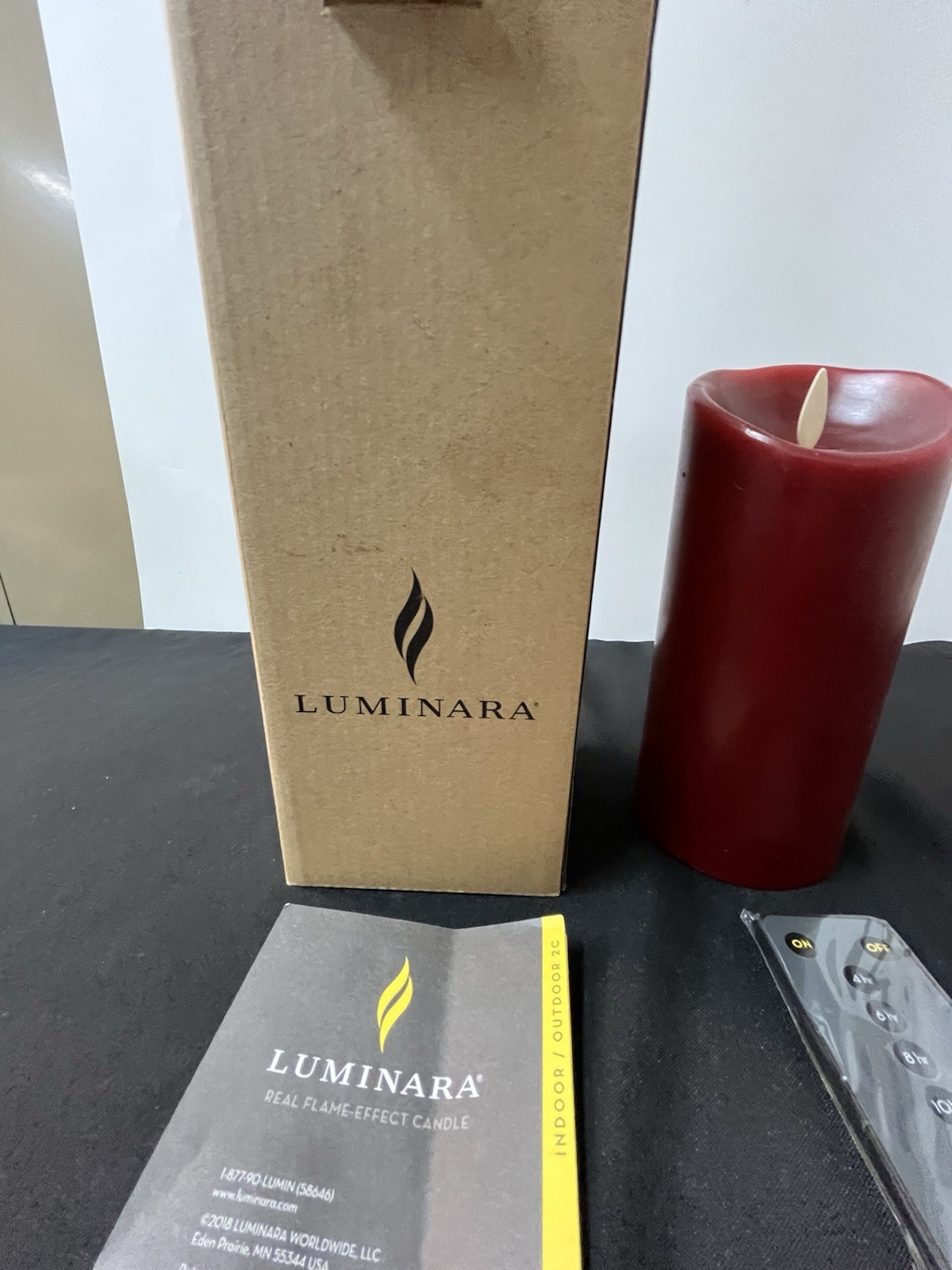 Luminara Real Flame Effect Candle Remote Controlled C Battery Operated New 7″