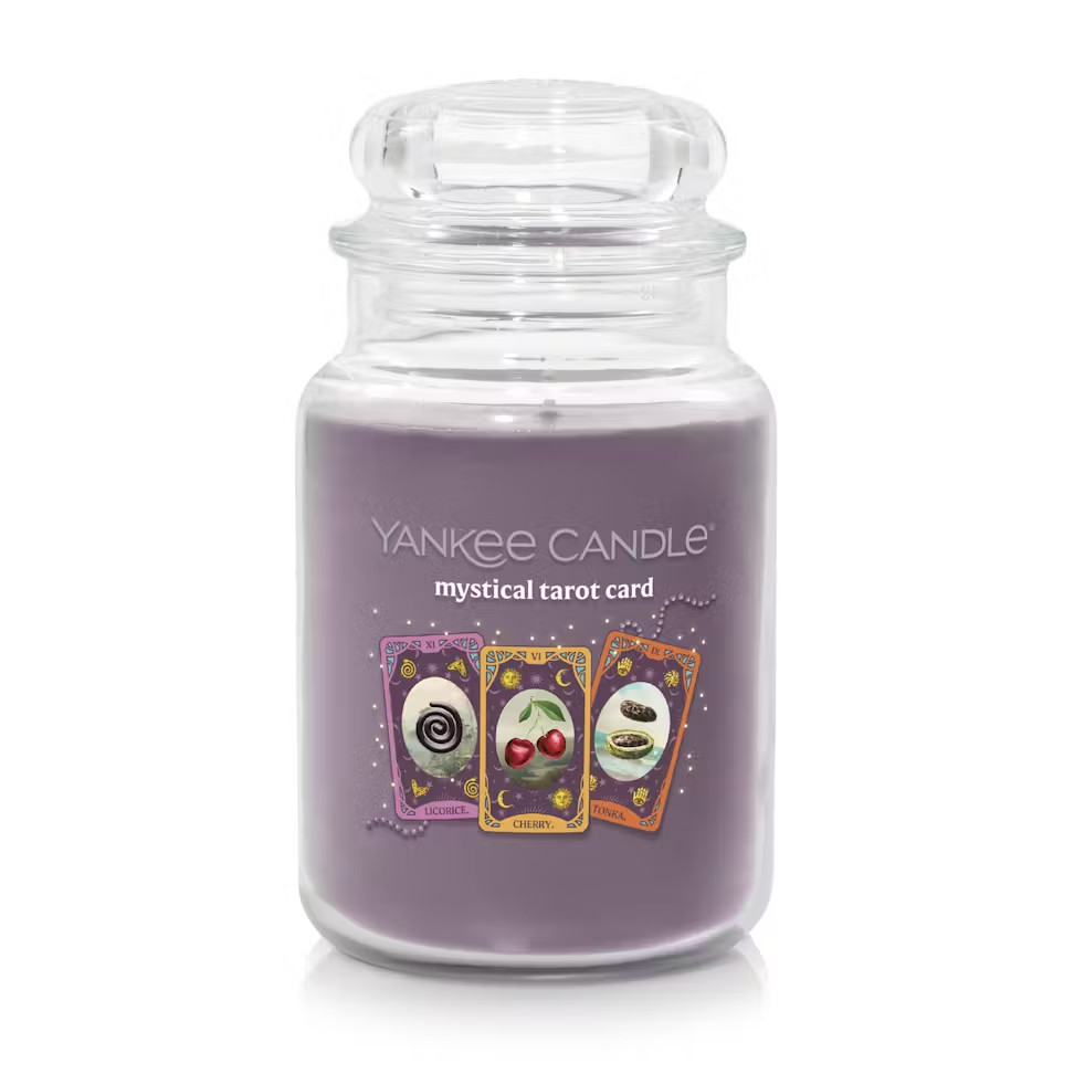 YANKEE CANDLE Mystical Tarot Card 22oz Original Jar New HTF