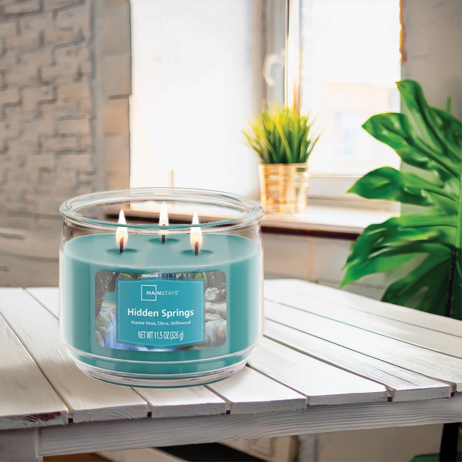 2 Pack 3-Wick Scented Glass Jar Candle, 11.5 oz Each Free Shipping in 2 Days..
