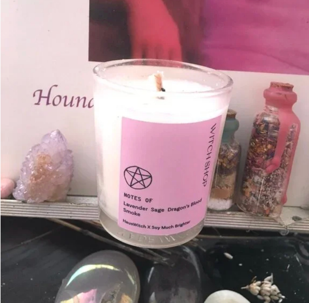 Hauswitch Witch Shop scented candle soy wax sold out on their site Salem Witch