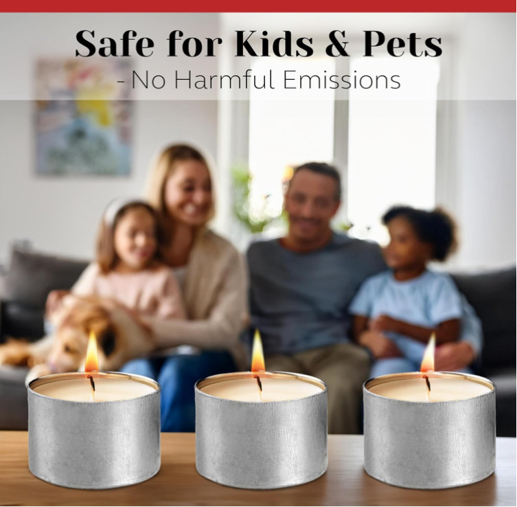 100-400 Pack Tea Light Candles Bulk Unscented Votive Candles,6 Hour Long Burning