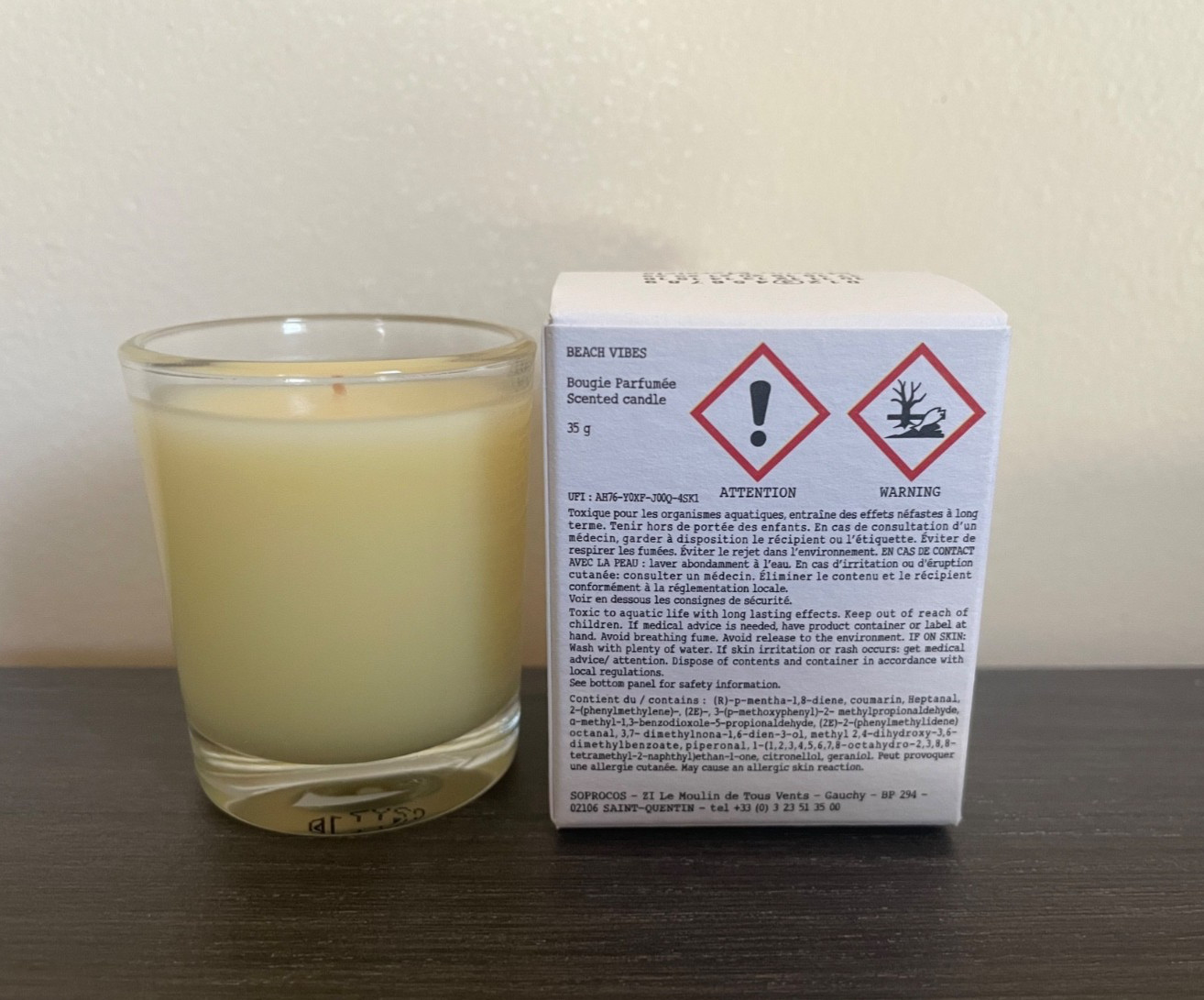 Maison Margiela Replica Beach Vibes Mini Candle 35g/1.23oz NIB