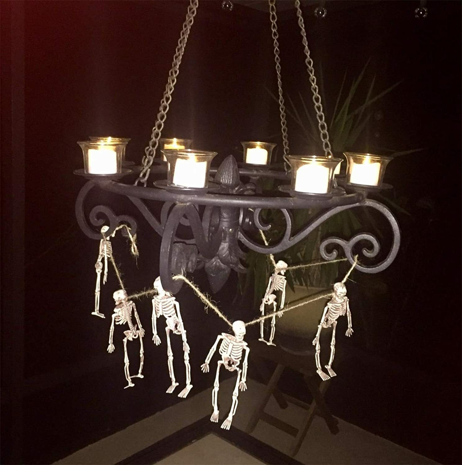 Flameless LED Candles For Outdoor Indoor Tea Candle Plastic Bright White Set 12