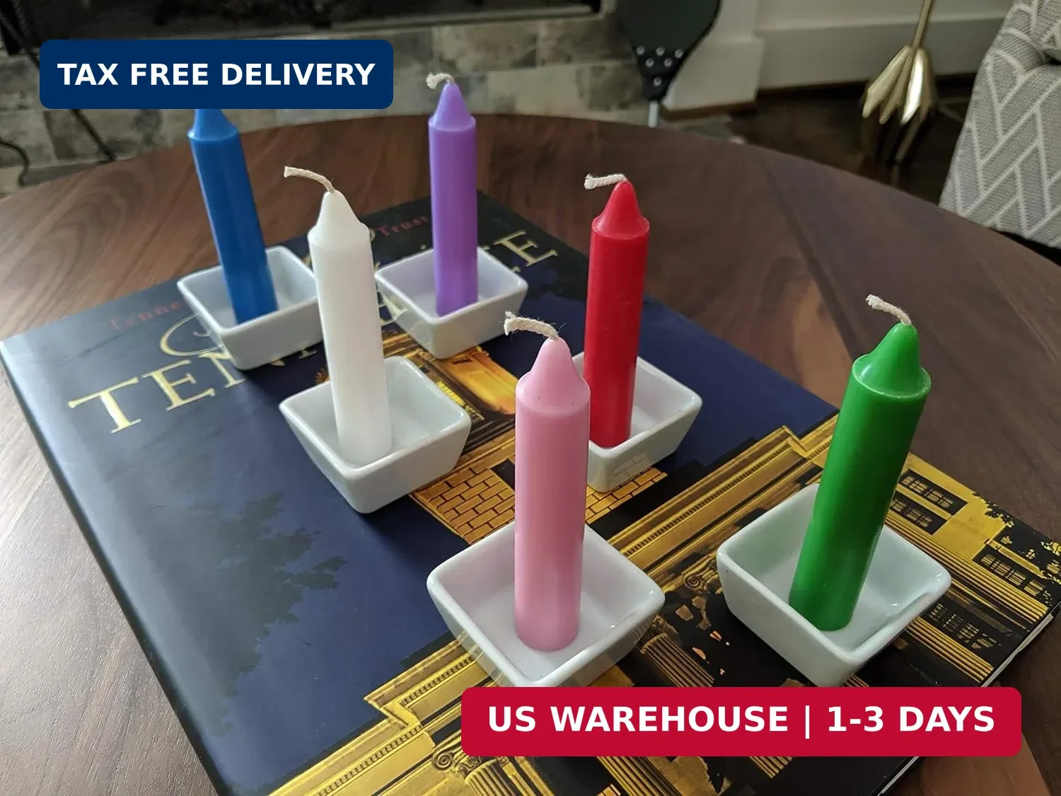 20 Green Candles | 4 inches Tall & 3/4 inch Diameter | Witchcraft Supplies for Y