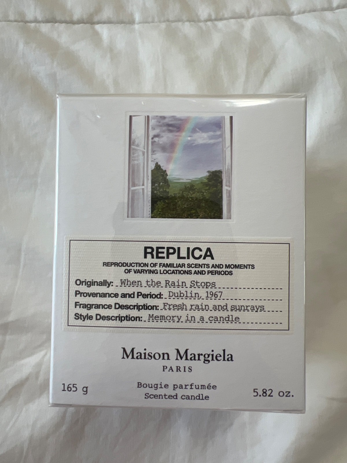 Maison Margiela Replica Scented Candle When the Rain Stops 5.82oz NEW SEALED BOX