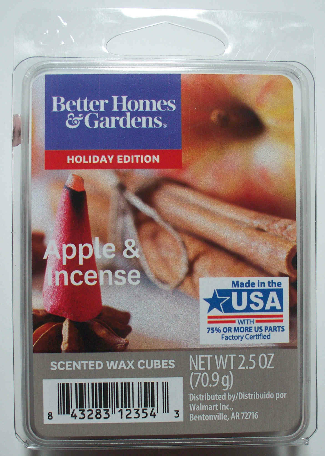 Better Homes & Gardens “Apple & Incense” Wax Cubes 2.5 oz USA-Combine Ship