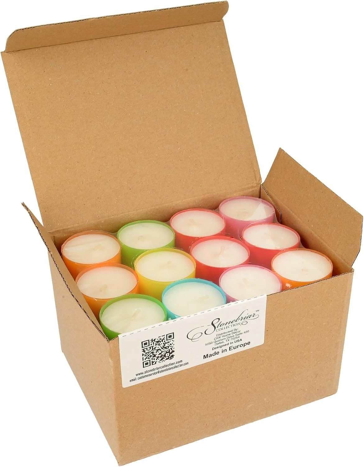 Multicolor Tea Light Candles — 6 to 7 Hour Burn Time, Unscented Long-Lasting …