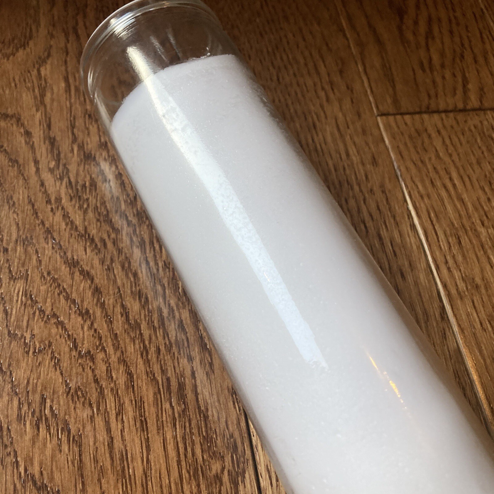 12 Tall Jar White Clear Blank Candles Glass For Crafts Labels Bulk Lot 8 inch