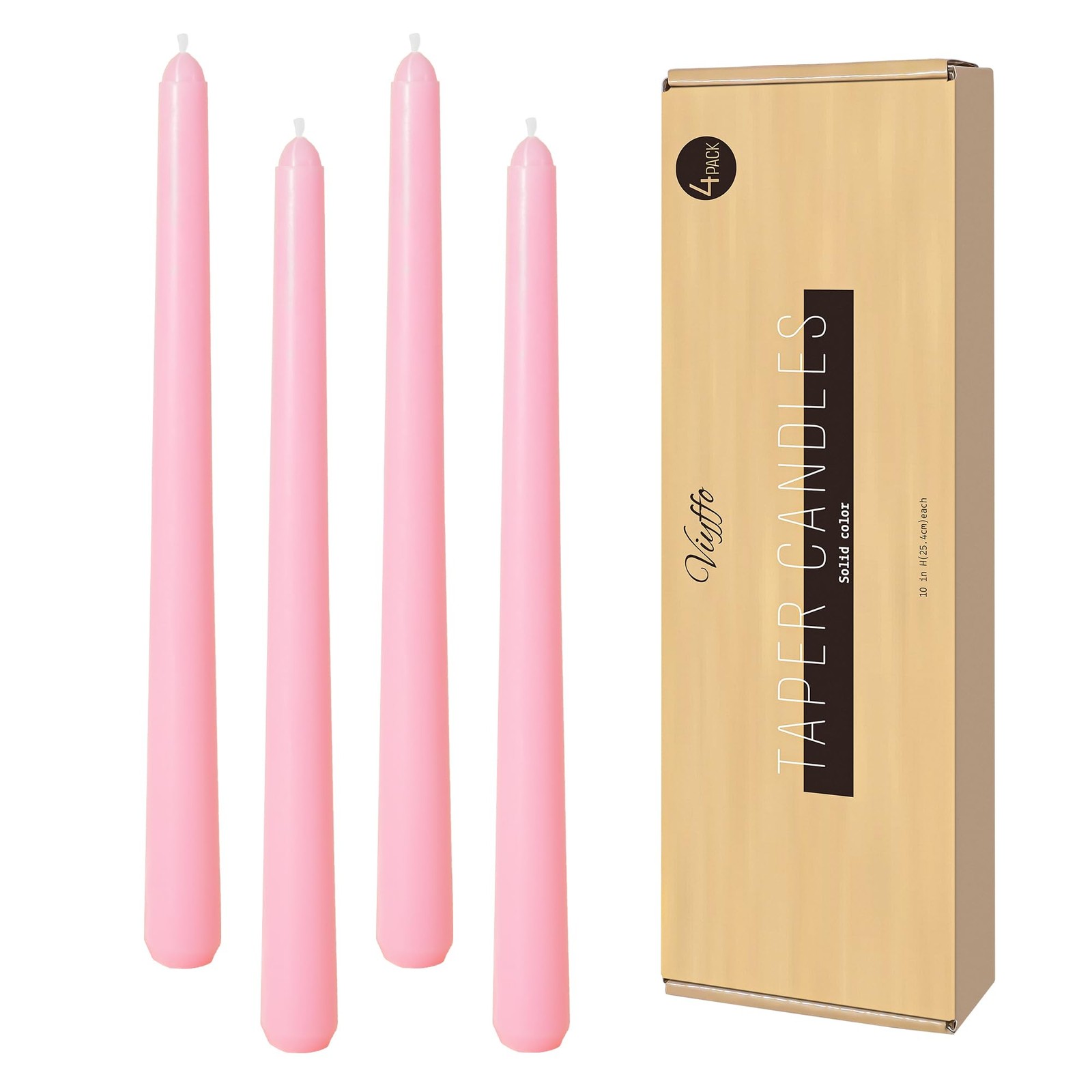Taper Candles Unscented Dripless Long Burning Smokeless Dinner Party Decor