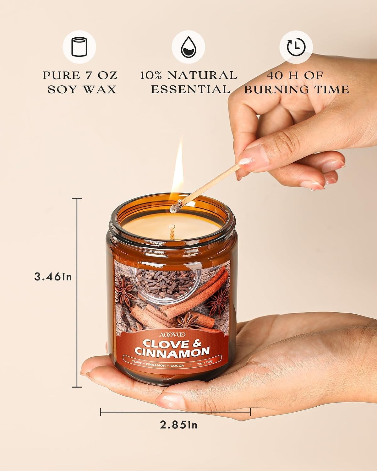 Scented Fall Candle Collection – 4 Aromatic Fragrances for Cozy Indoor Ambiance