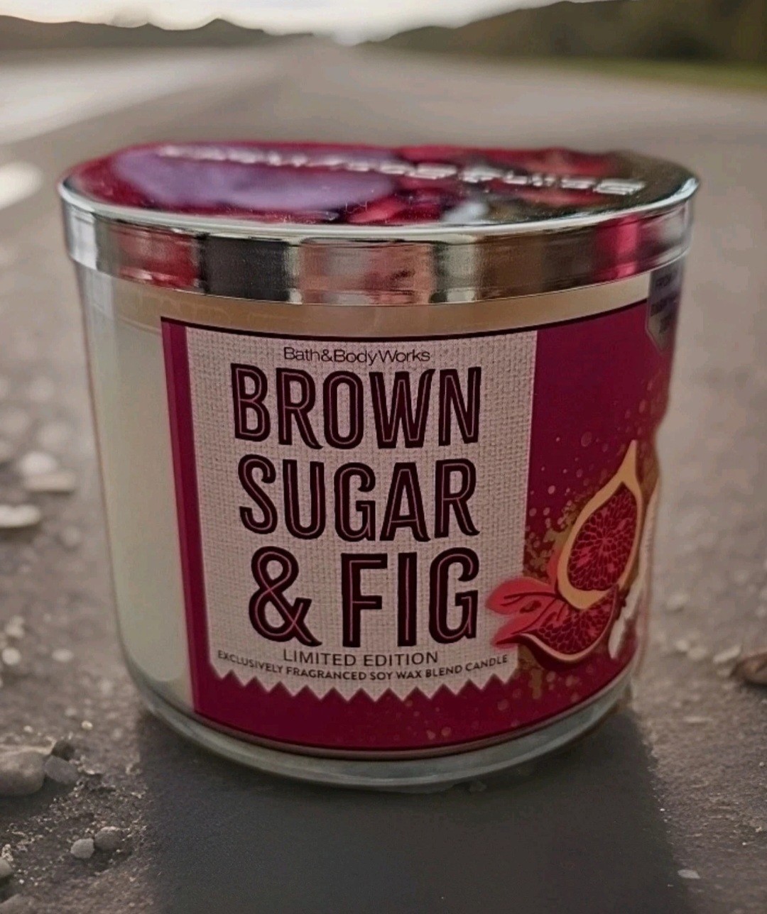Bath & Body Works Brown Sugar & Fig 2011 Large 3 Wick Candle 14.5 oz New