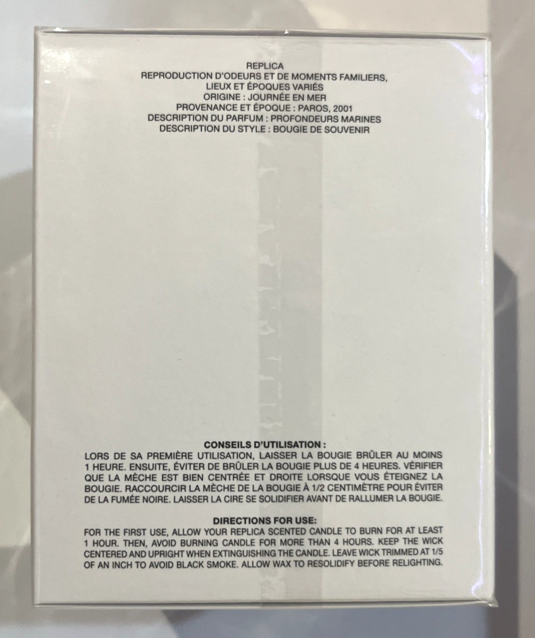 Maison Margiela Replica Sailing Day Aquatic Deep Sea Scented Candle 5.82 OZ New