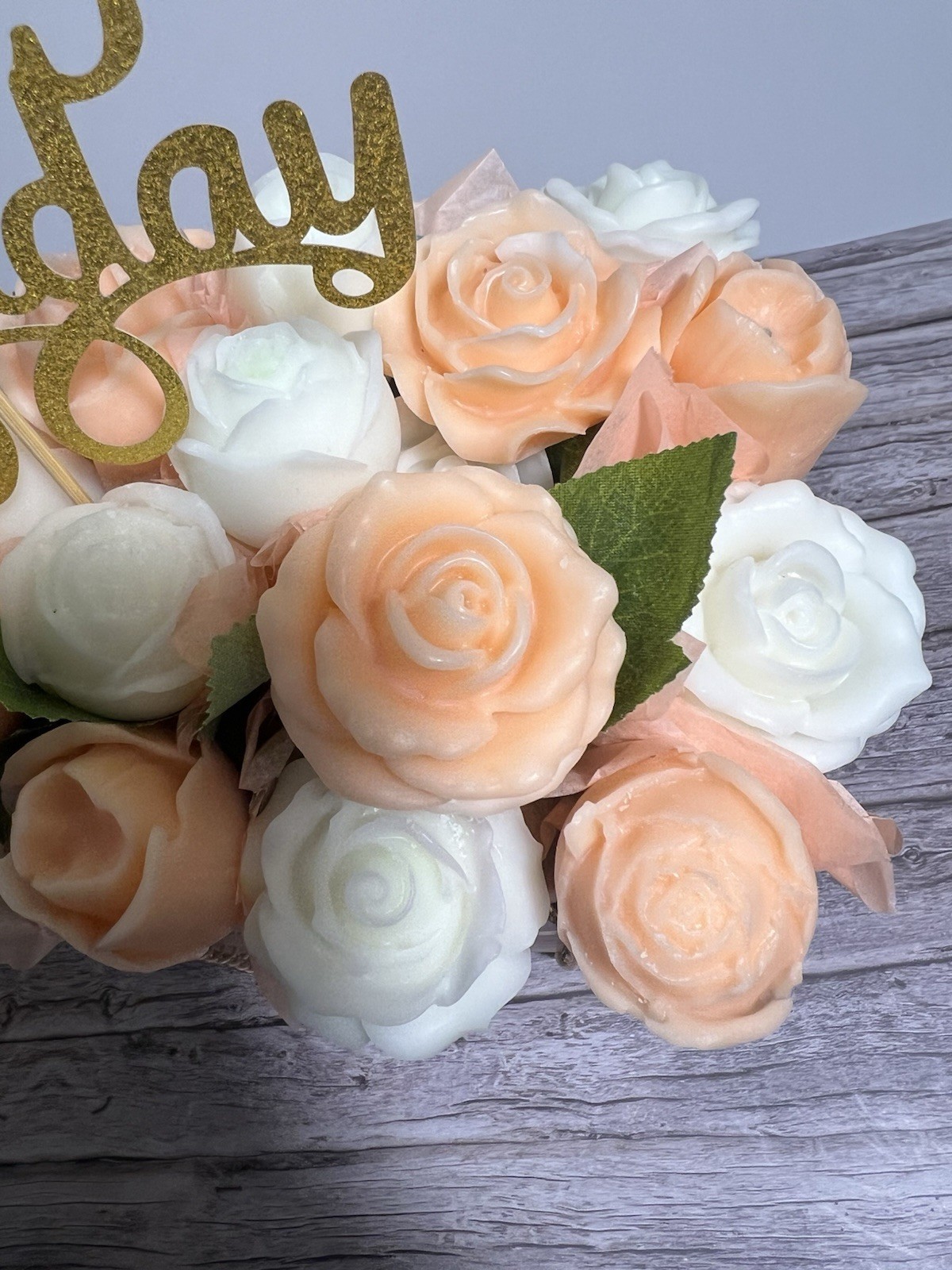 Birthday Gift Wax Melt Flower Bouquet Handmade Scented Floral Gift for Her